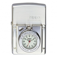 Zippo met horloge
