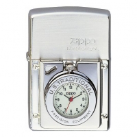 Zippo met horloge