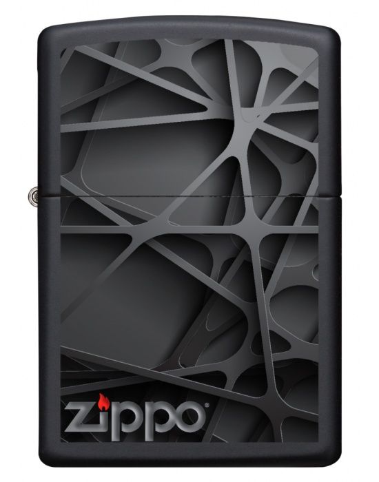 Zippo Black Abstract Design 1