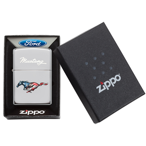 Zippo aansteker Ford Mustang American Flag verpakking