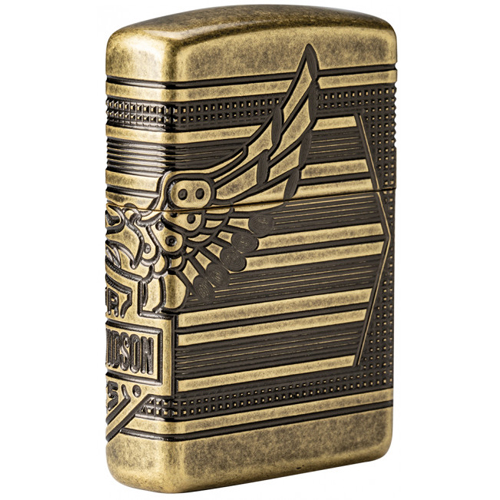  Zippo  Harley  Davidson  Brass Antique COTY 2019  Collectible