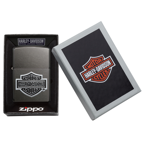 Zippo Harley Davidson Logo Gray verpakking