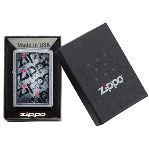 Zippo Logo Metal Plate verpakking