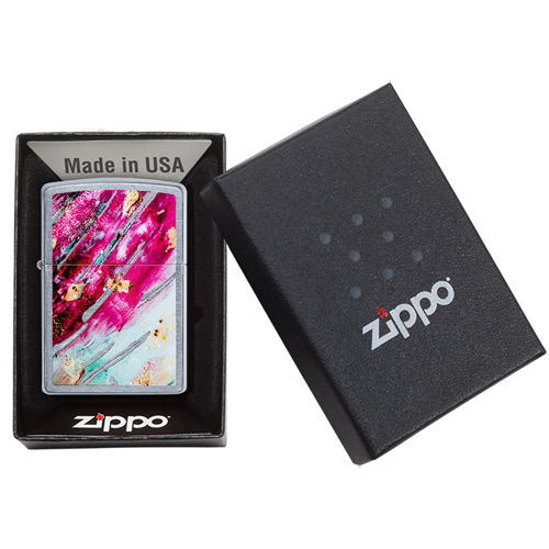 Zippo Mosaik Pink verpakking