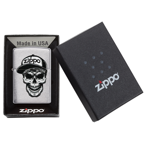 Zippo Skull in Cap verpakking