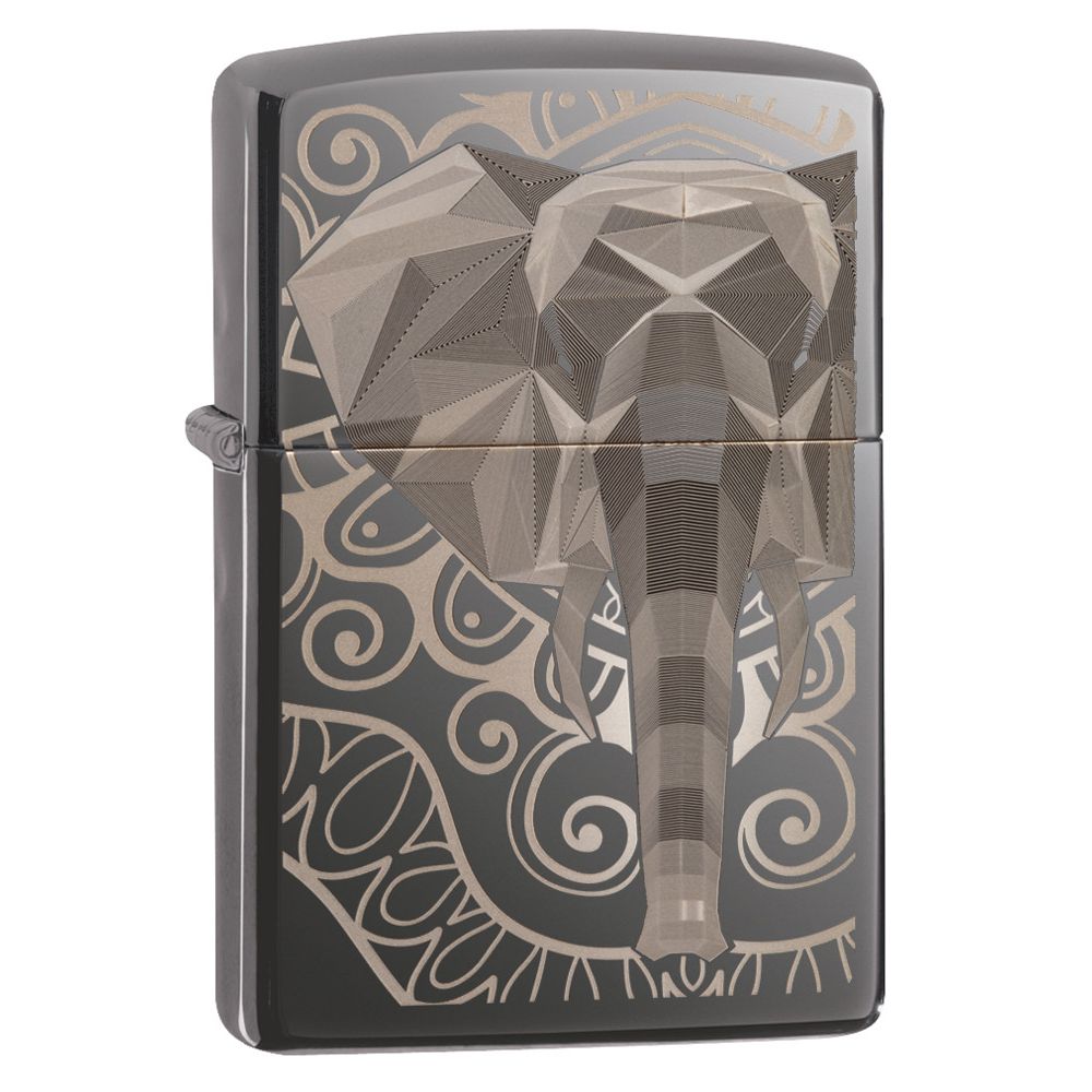Zippo Elephant Fancy Fill Design