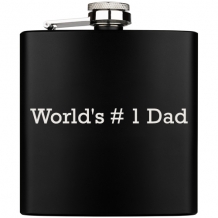 World\'s number 1 dad drankflacon graveren
