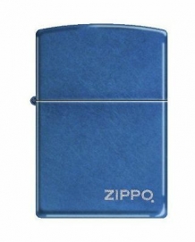 Zippo cerulean with logo