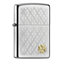 Zippo Stunning Four Leaf Clover