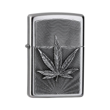 Zippo Hemp Leaf Emblem