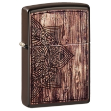 Zippo aansteker Wood Mandala Design