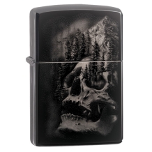 Zippo Skull Mountain Design
