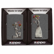 Zippo Day Of The Dead Skull Set