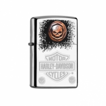 Zippo H-D logo and skull