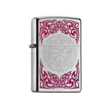 Zippo Red Tribal Design