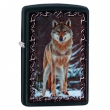 Zippo Wolf in snow