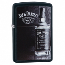 Zippo Jack Daniels Bottle Black Matte