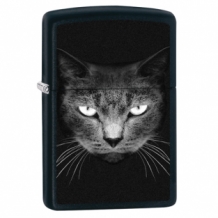 Zippo black cat face