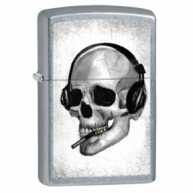 Zippo headphone skull