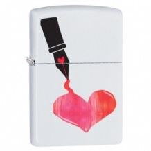 Zippo inked heart