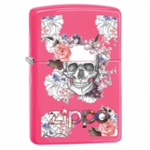 Zippo skull and flowers