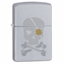 Zippo skull shamrock