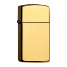 Zippo slim brass high polish