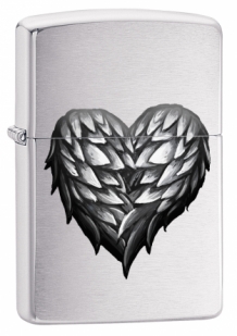 Zippo winged heart