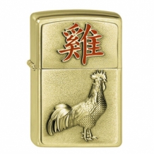 Zippo 2017 Year of the Rooster Brass