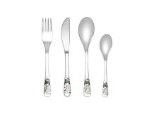 Zilverstad Kinderbestek Unicorn 4-delig kleurenprint inclusief graveren