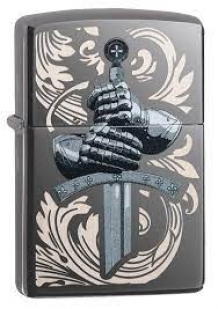 Zippo aansteker Knights Gloves Design