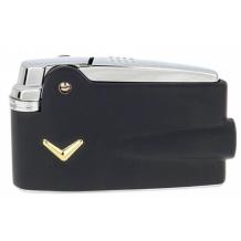 Ronson aansteker Varaflame black met V