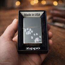 Zippo aansteker graveren regular chroom high polished met fotogravure