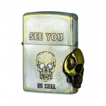 Zippo Side Skull Metal Emblem