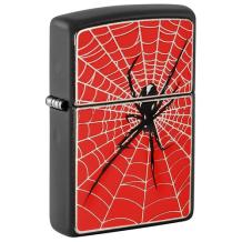 Zippo Spider Web Red