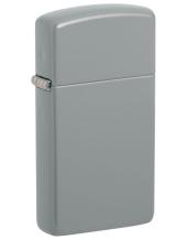 Zippo Slim Flat Grey zijaanzicht