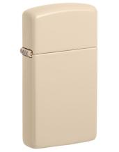 Zippo Slim Flat Sand zijaanzicht