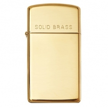 Zippo aansteker slim solid brass