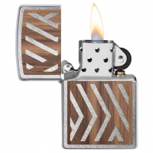 Zippo Woodchuck Herringbone Sweep achterzijde