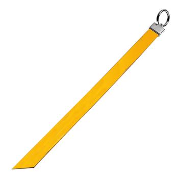 10mm brede leren sleutelhanger label bright yellow