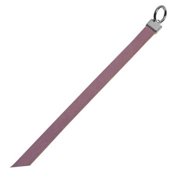 10mm brede leren sleutelhanger label pink