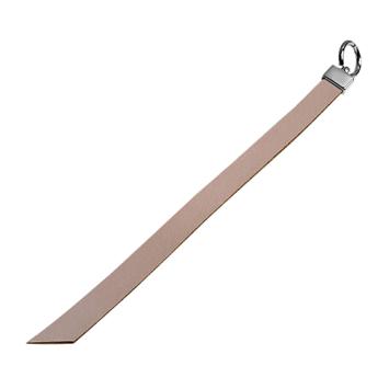 10mm brede leren sleutelhanger label softpink