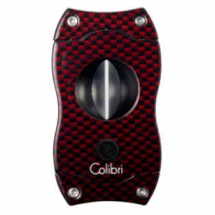 Colibri sigarenknipper V-Cut Carbon Fiber Red