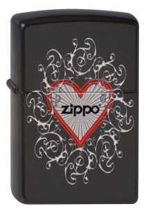 Zippo Heart Crown Vines