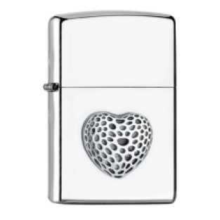 Zippo Mini Heart Chroom