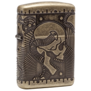 Zippo aansteker Skull Multi Cut