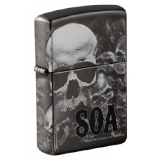 Zippo Sons of Anarchy Skull Black Ice