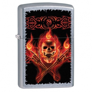 Zippo Anne Stokes - Flaming Bones