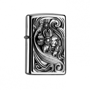 Zippo Floral Emblem