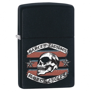 Zippo Harley-Davidson Skull Black